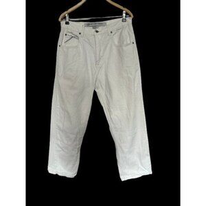 Vtg Paco Sport White Jeans 30x32 Relaxed Distressed Y2K Skater Hip Hop 34/30